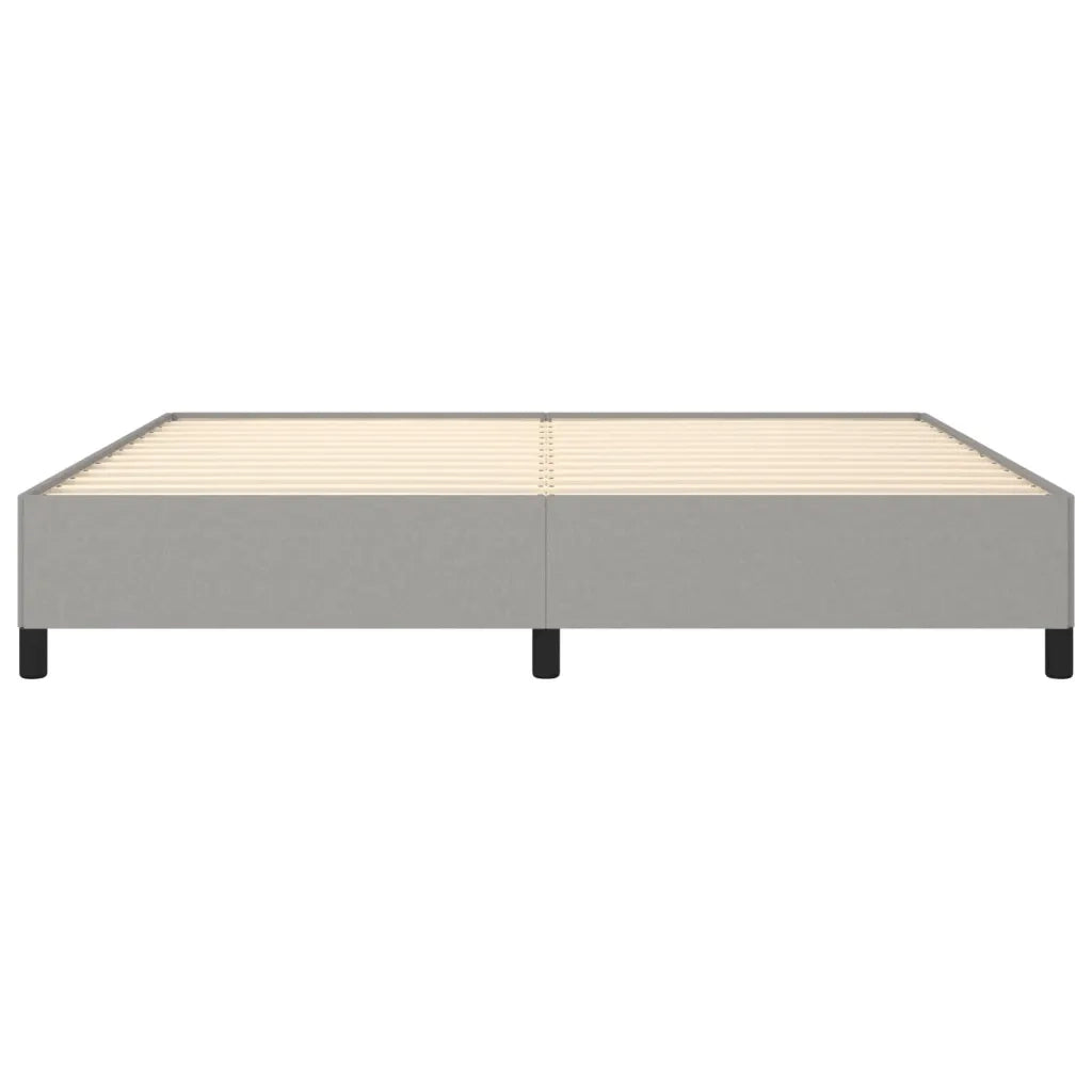 Giroletto senza Materasso Grigio Chiaro 200x200 cm Tessuto 347090