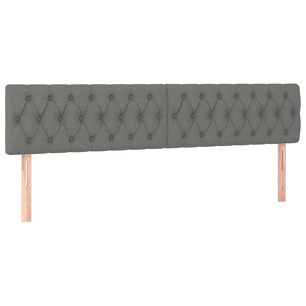 Giroletto a Molle con Materasso Grigio Scuro 120x190cm Tessuto 3270426