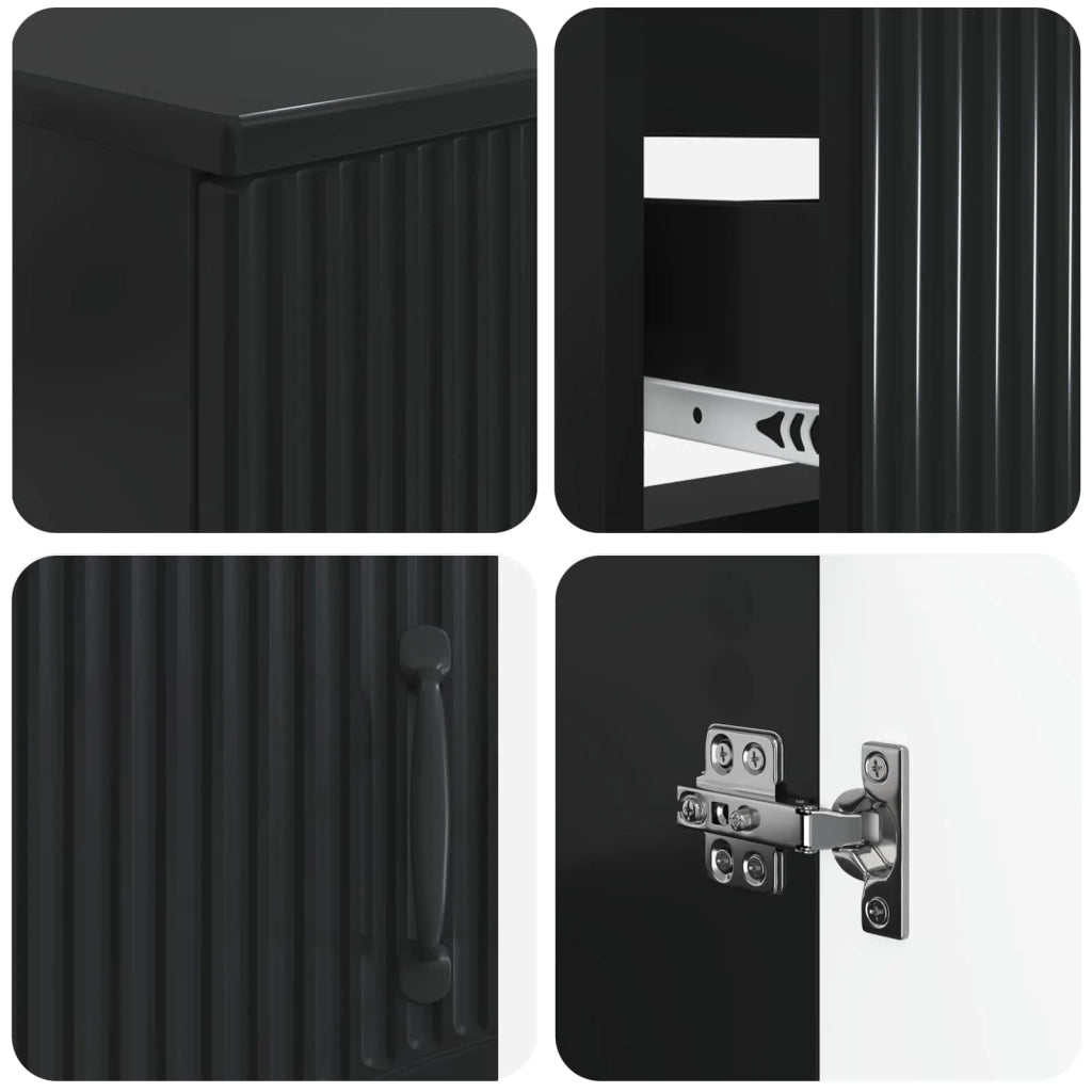 Set di Armadi da Bagno da 2 Pezzi HOORN Nero 3417712