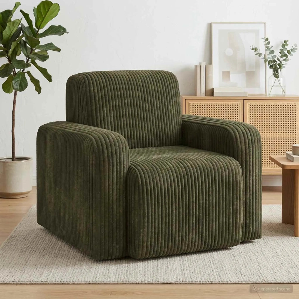 Poltrona Verde corduroy 42042445
