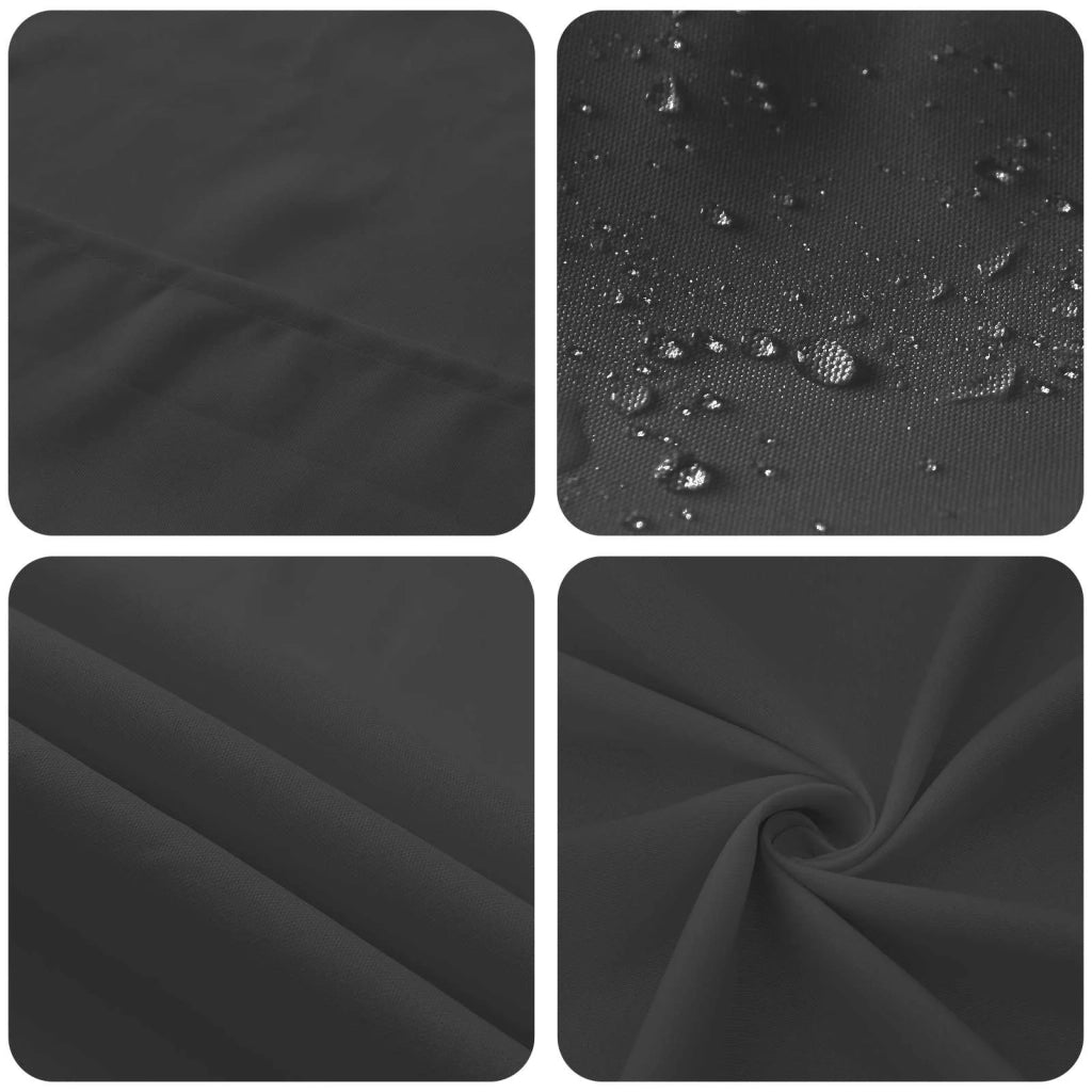 Tovaglia da Tavolo Quadrato Grigio Scuro 90 x 90 cm Poliestere 42039813