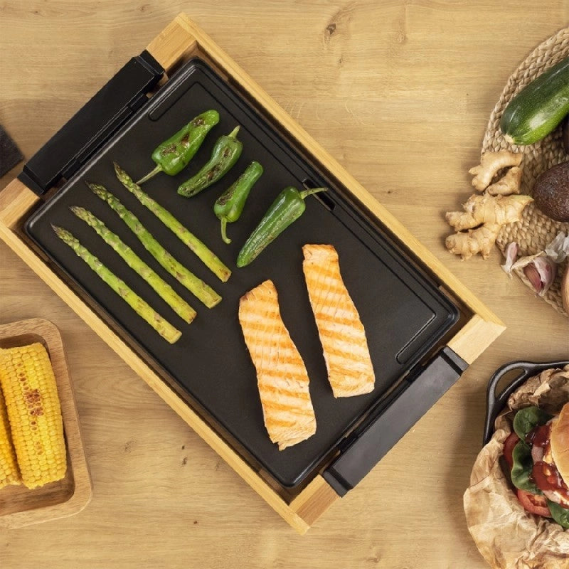 CECOTEC 03089 - Piastra da cucina Tasty&Grill 2000 Bamboo