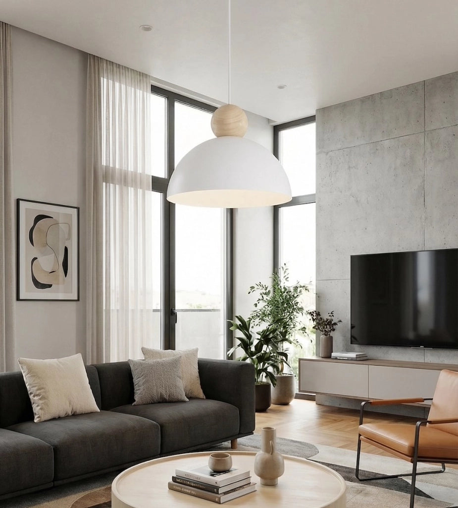 Lampada soffitto KAKI Japandi 1xE27 feltro Emibig