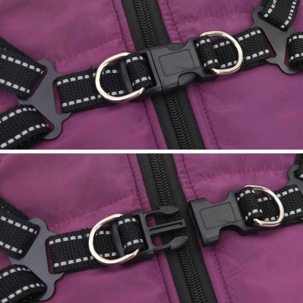 Cappotto per Cani Viola L36 Pile e Poliestere CFW8670095