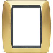 Living Int. - Placca 3+3 posti oro - L4826OR