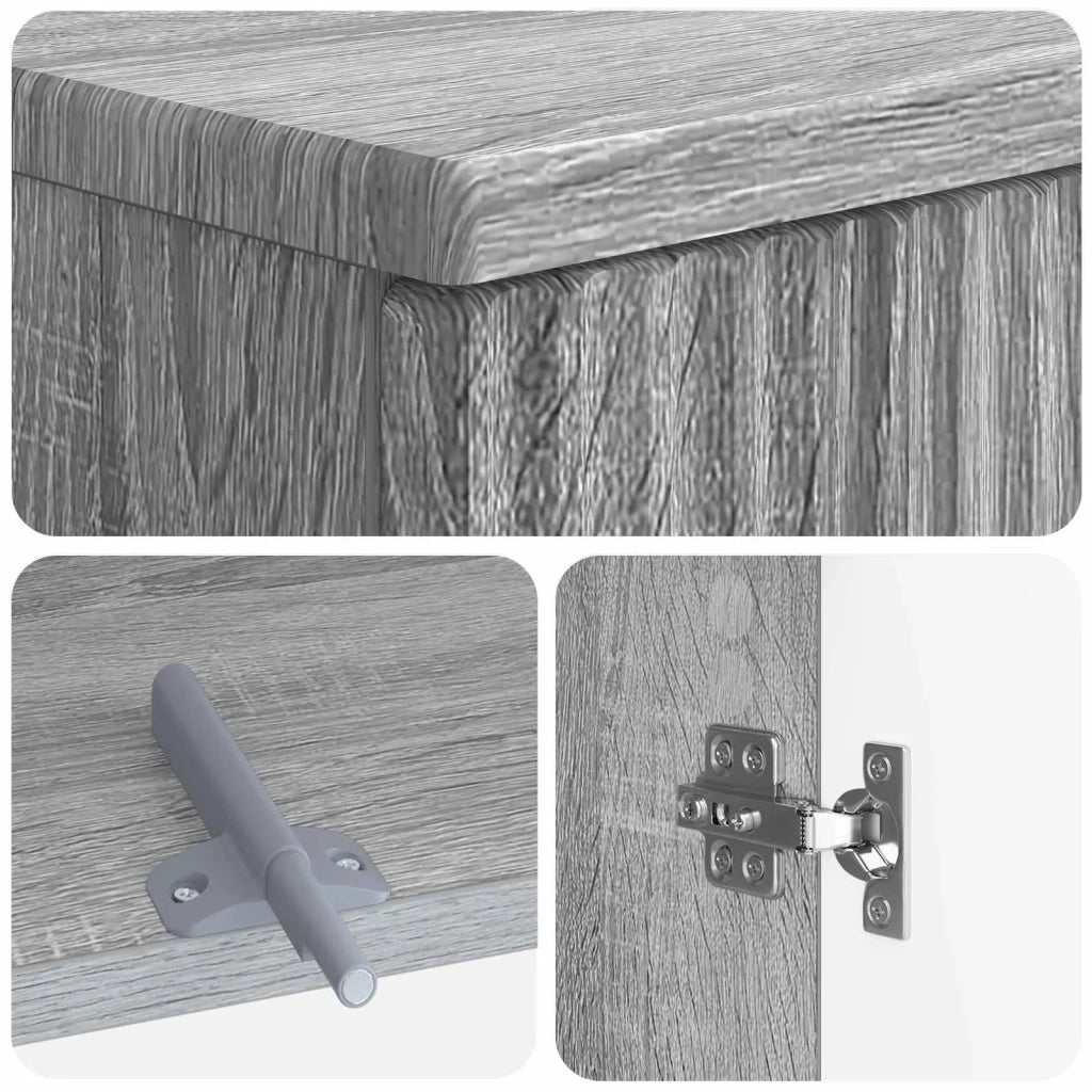 Set di Armadi da Bagno da 2 Pezzi ARNHEM Sonoma grigio 3417609