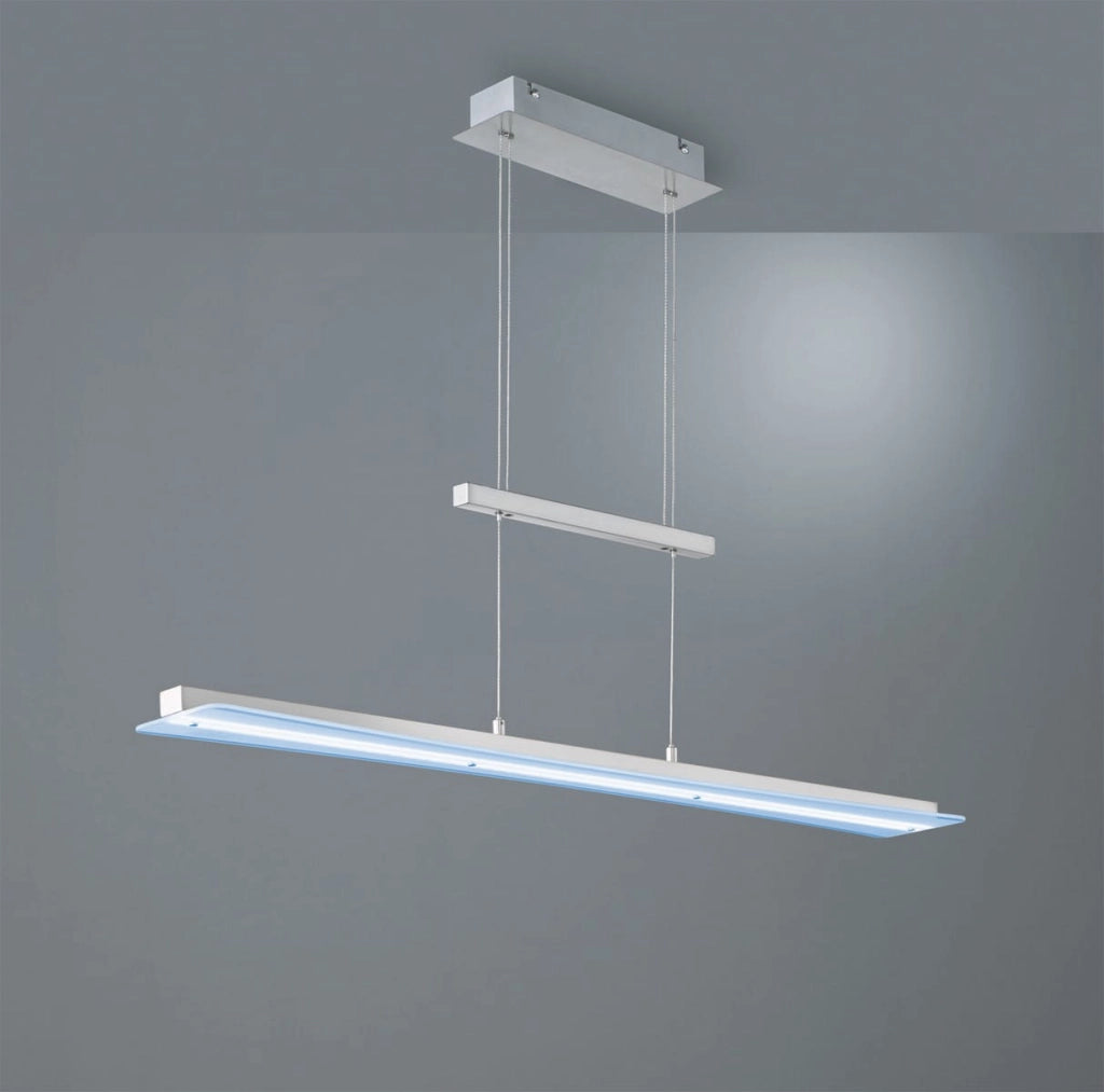 Lampada a sospensione LED RL Smash cromata 100 cm