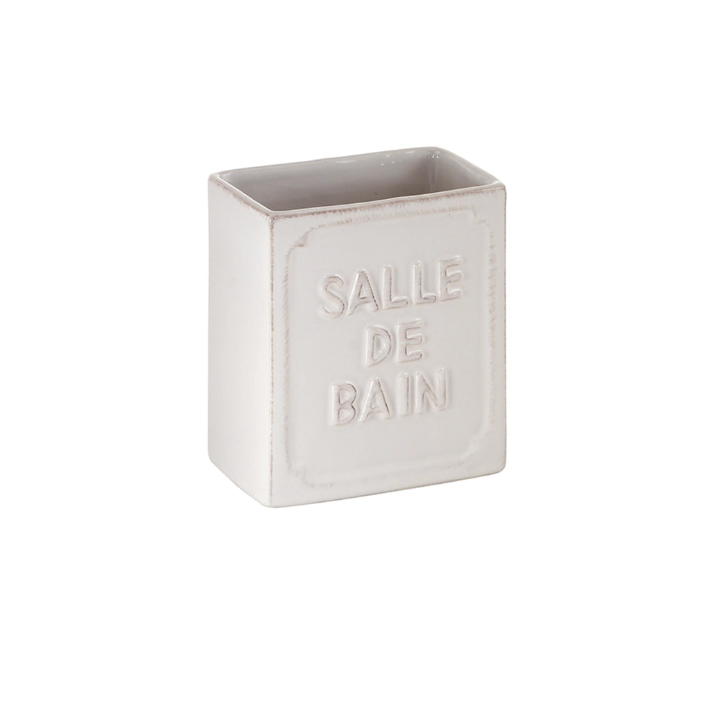 Porta Spazzolino G-Vivienne Bianco - Gedy