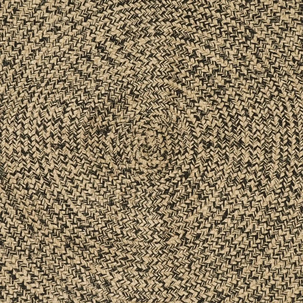 Tappeto Naturale e Nero 60 x 300 cm Juta 42010616