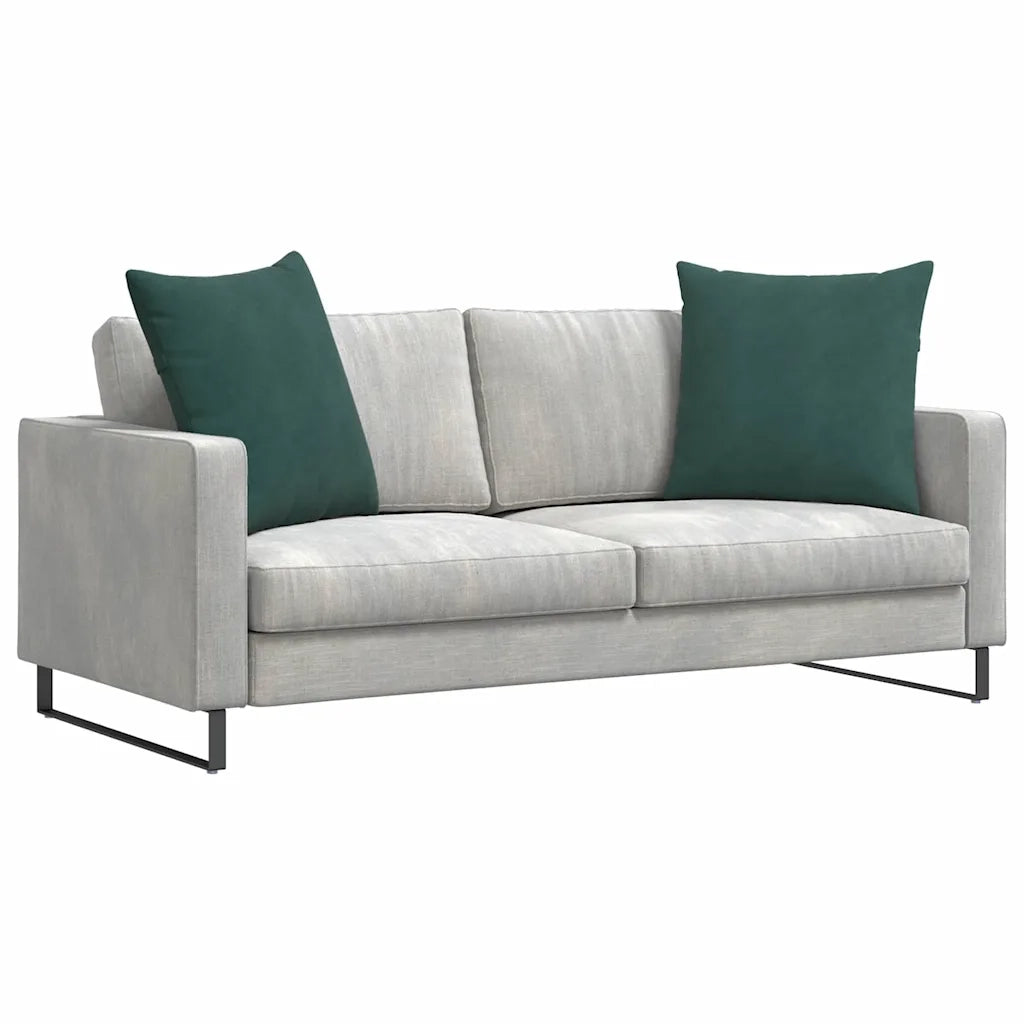 Cuscini da Divano 2 pcs Verde Scuro 80 x 80 cm Tessuto in Cords 42014059