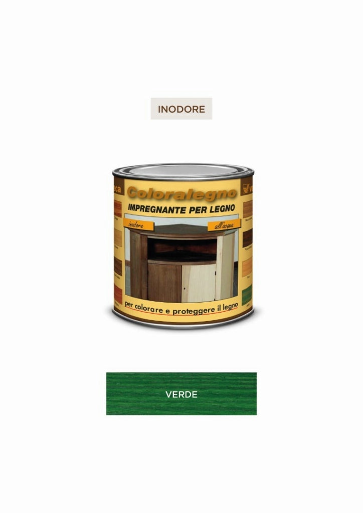 Coloralegno Impregnante Ml 250 Verde - Veleca