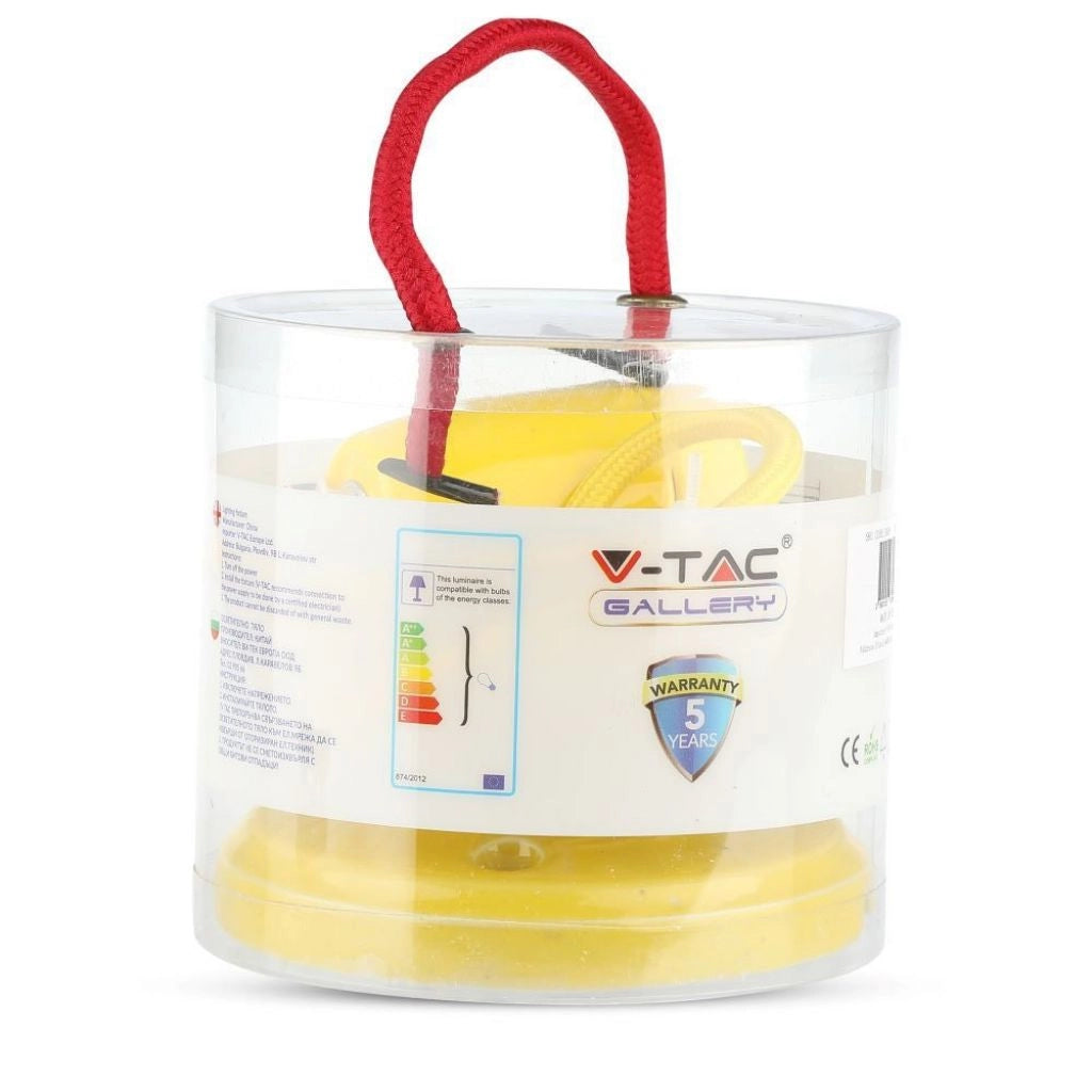 Porcelan Lamp lampada Pendente giallo