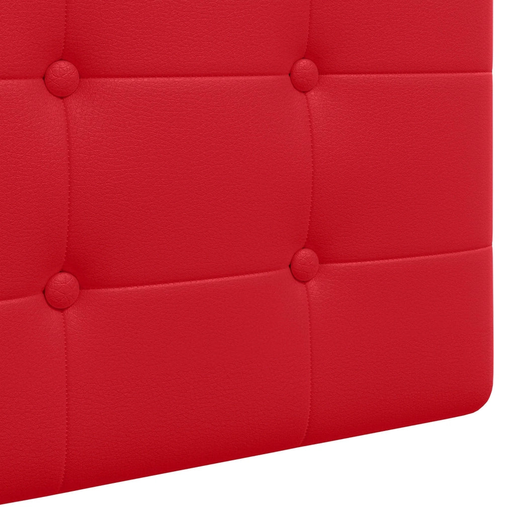 Testiera sospesa Con luce LED Rosso Similpelle 3424403