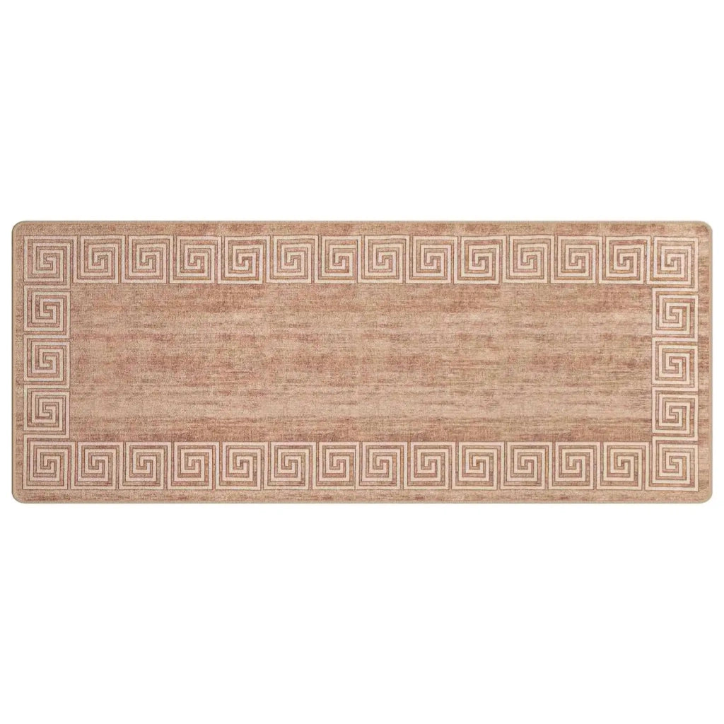 Runner Tappeto MARSA Bianco 100 x 250 cm Poliestere e PVC 42023317
