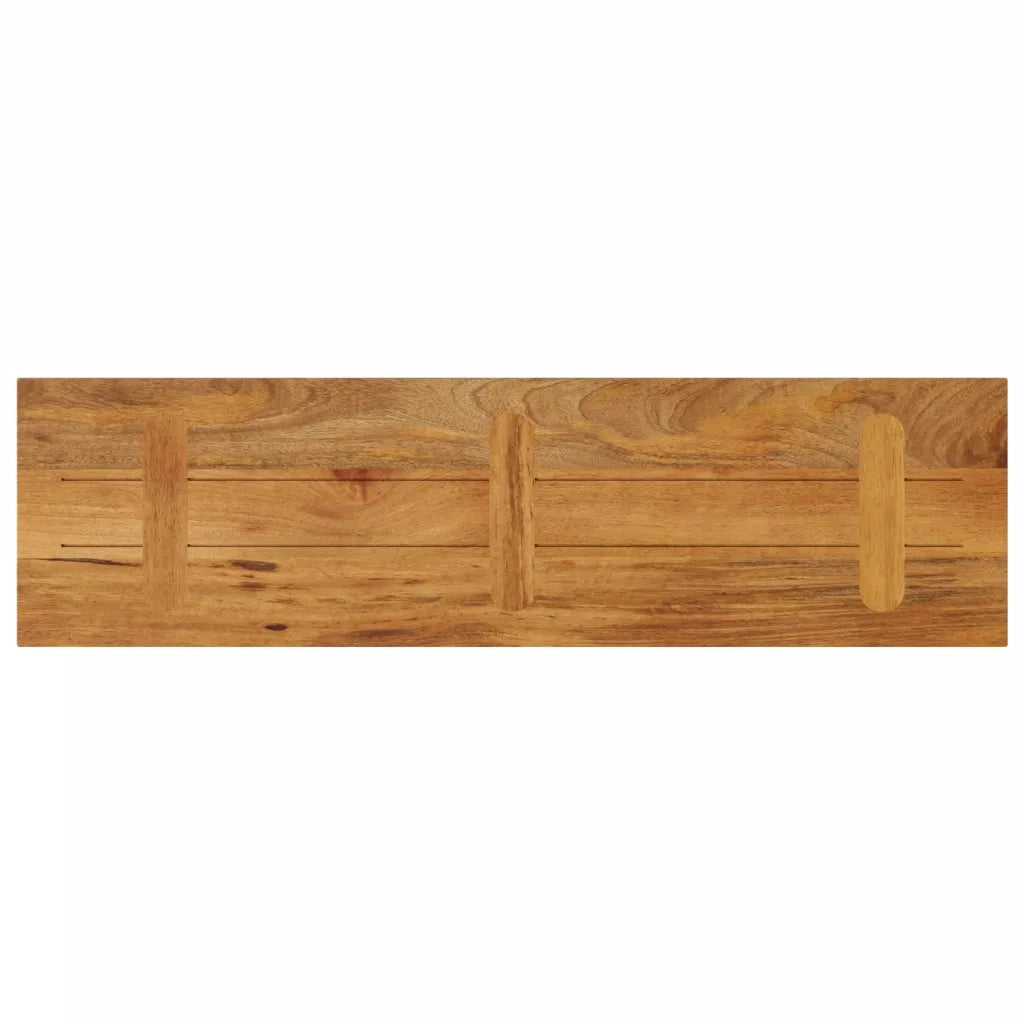 Piano per Tavolo 100x40x2,5cm Rettangolare Legno Massello Mango 371580