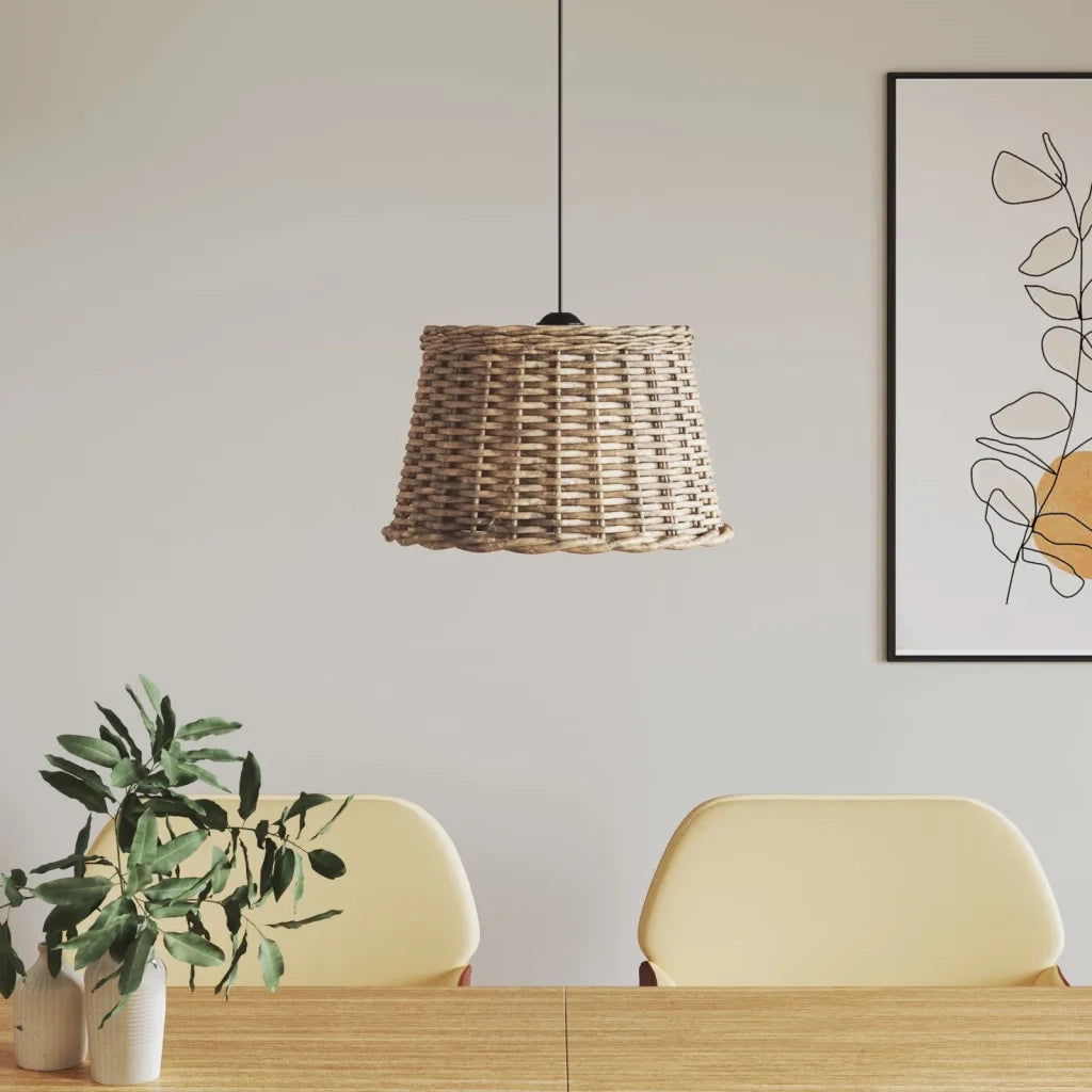 Paralume da Soffitto Marrone ?45x28 cm in Vimini CFW1508845
