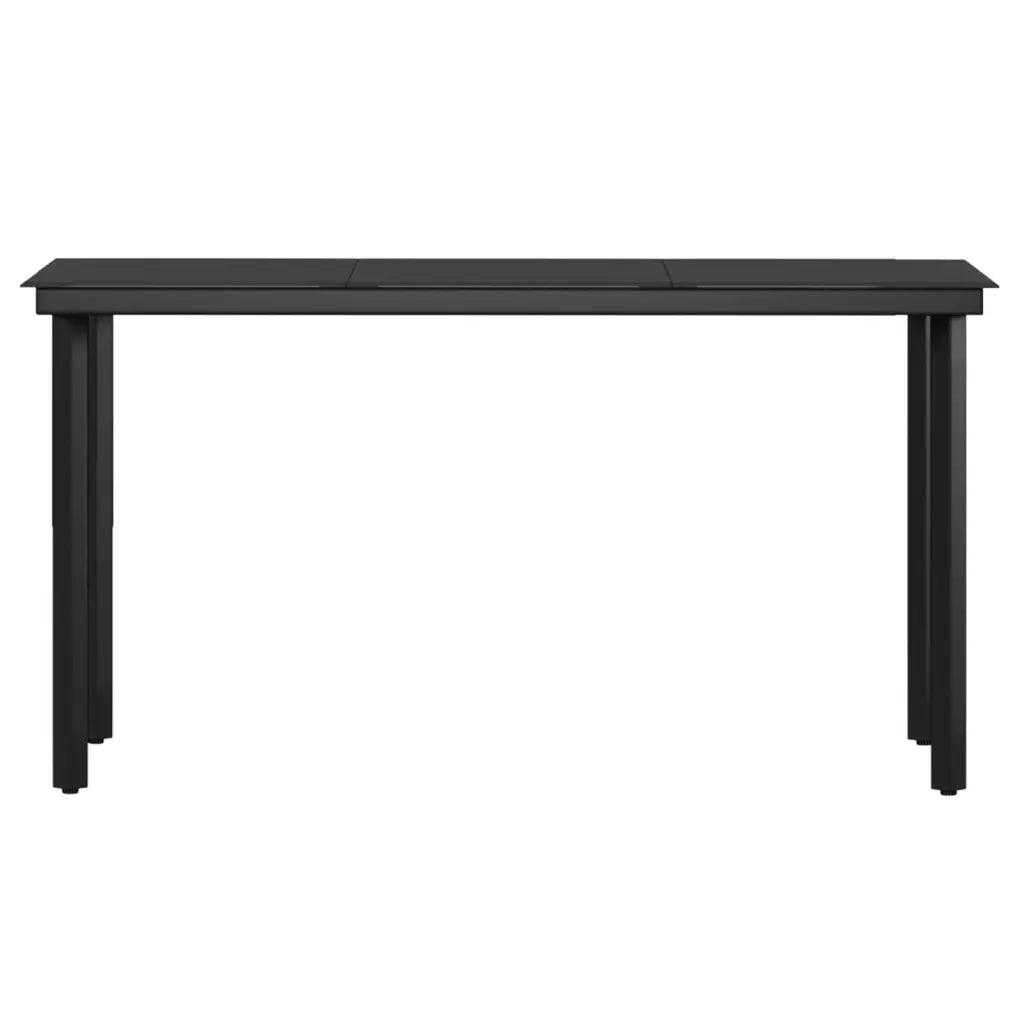 Set da Pranzo da Giardino 5 pz con Cuscini Nero 3099283