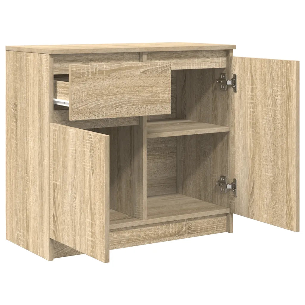 Credenza con Cassetto-Buffet-Armadio da cucina Rovere Sonoma 71x35x65 cm in Truciolato 498162