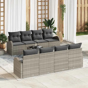 Set Divano da Giardino Grigio chiaro 55 x 55 x 37 cm polyrattan 3345972