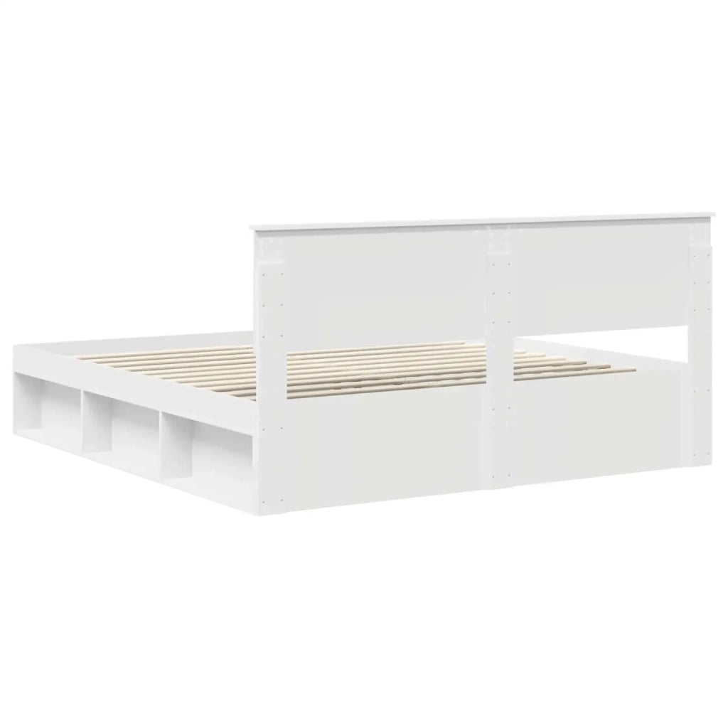 Struttura del letto Bianco 180 x 200 cm Legno multistrato 3407841