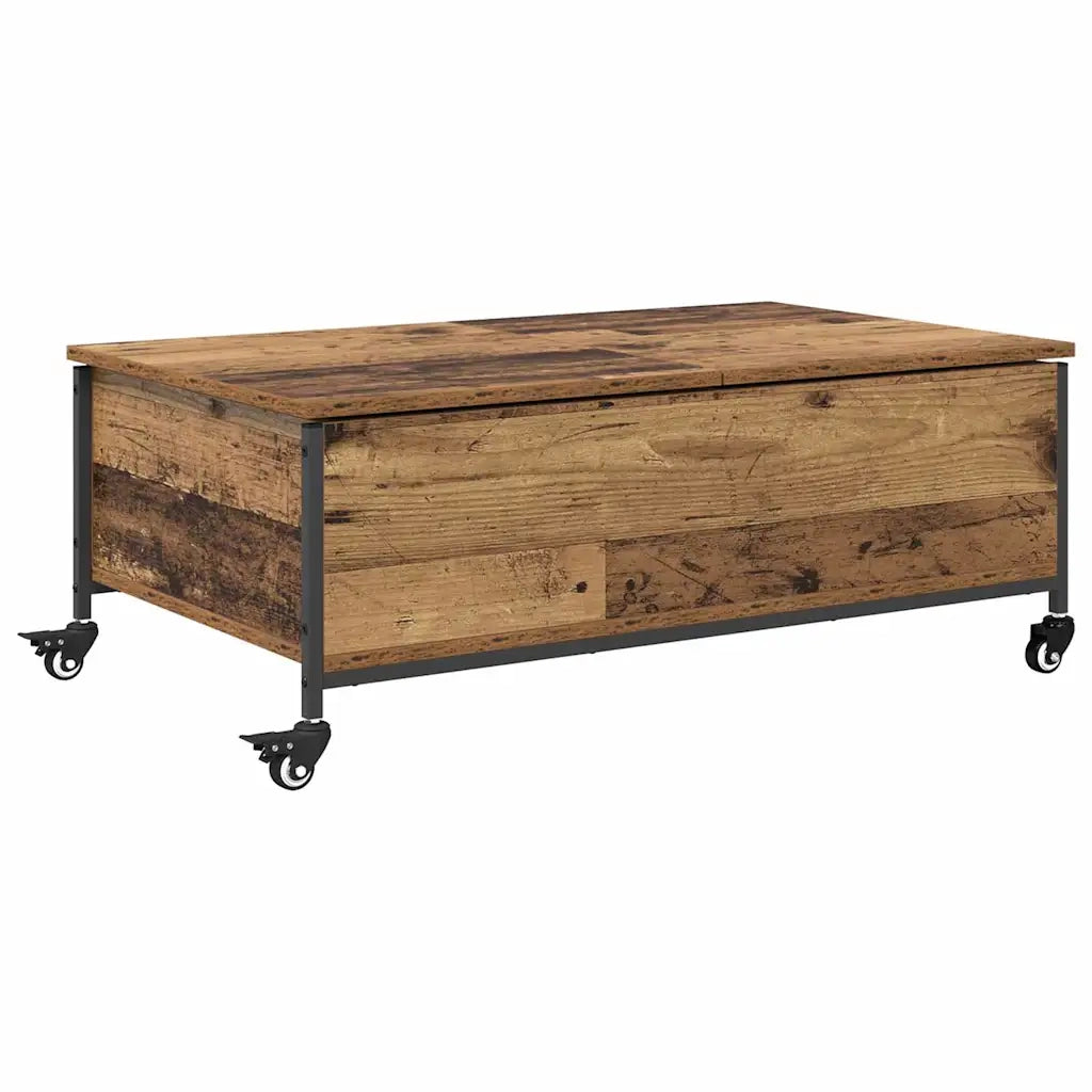 Tavolino da Salotto-Tavolino da soggiorno-Tavolo Legno vecchio 91 x 55 x 32 cm