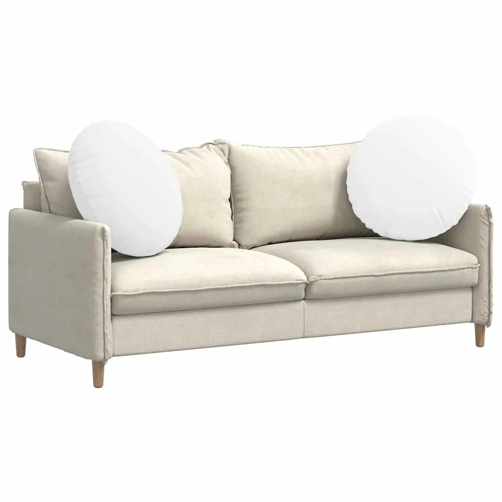 Cuscini per Seduta 2 pcs Bianco Ø60 x 21 cm Tessuto 42014205