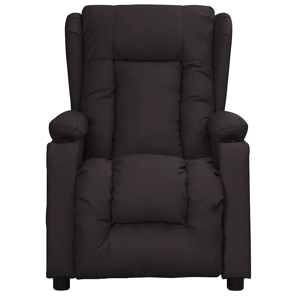 Poltrona Massaggiante Nera in Similpelle 339075