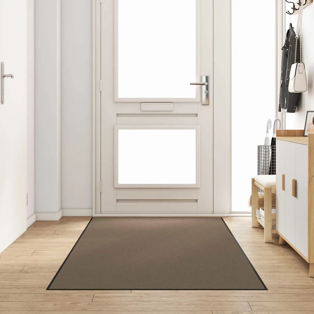Tappetino Beige e Nero 120 x 250 cm 100% Poliammide 4100788