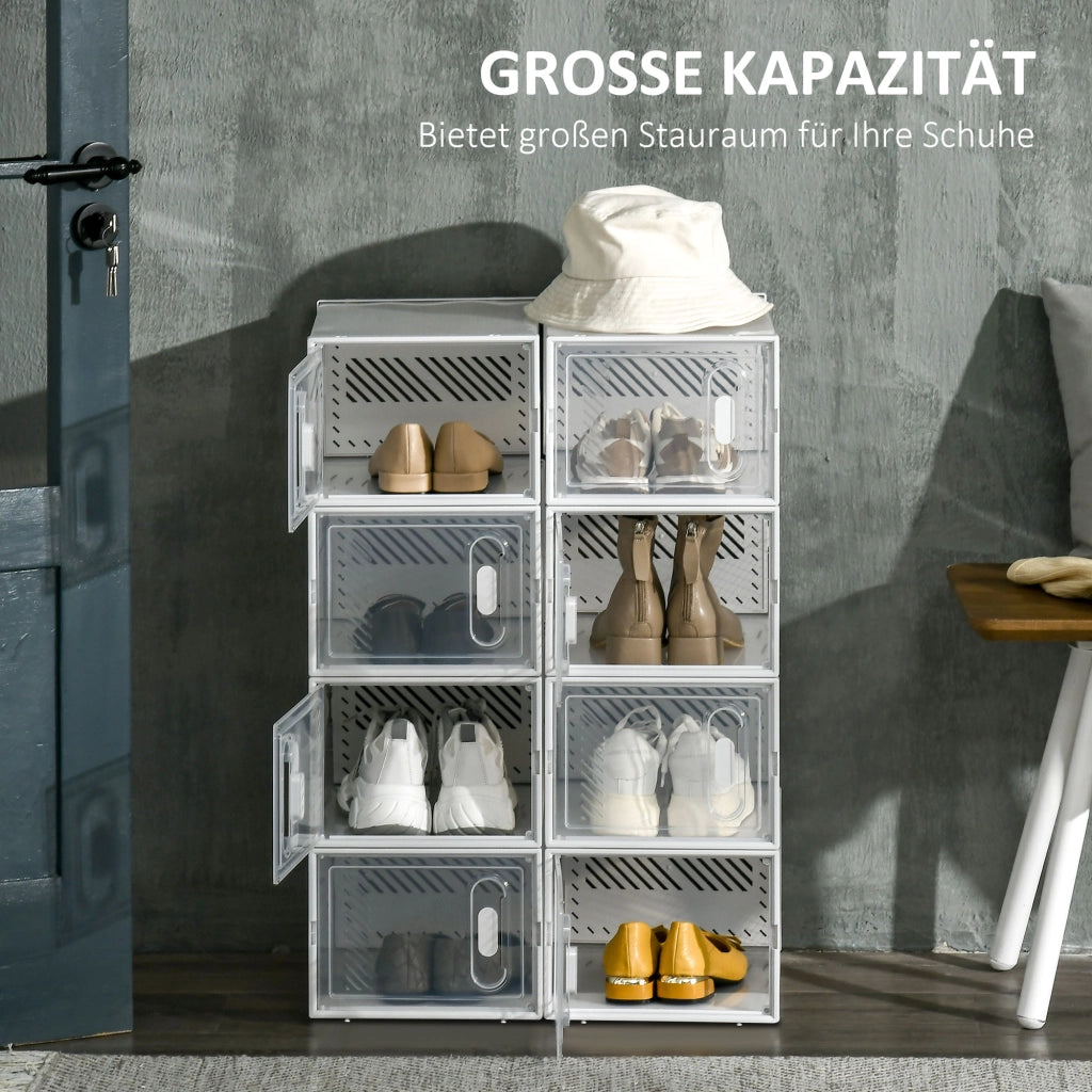 Scaffale modulare 8 scomparti ¨C Xylo ¨C Trasparente 25x35x19 cm