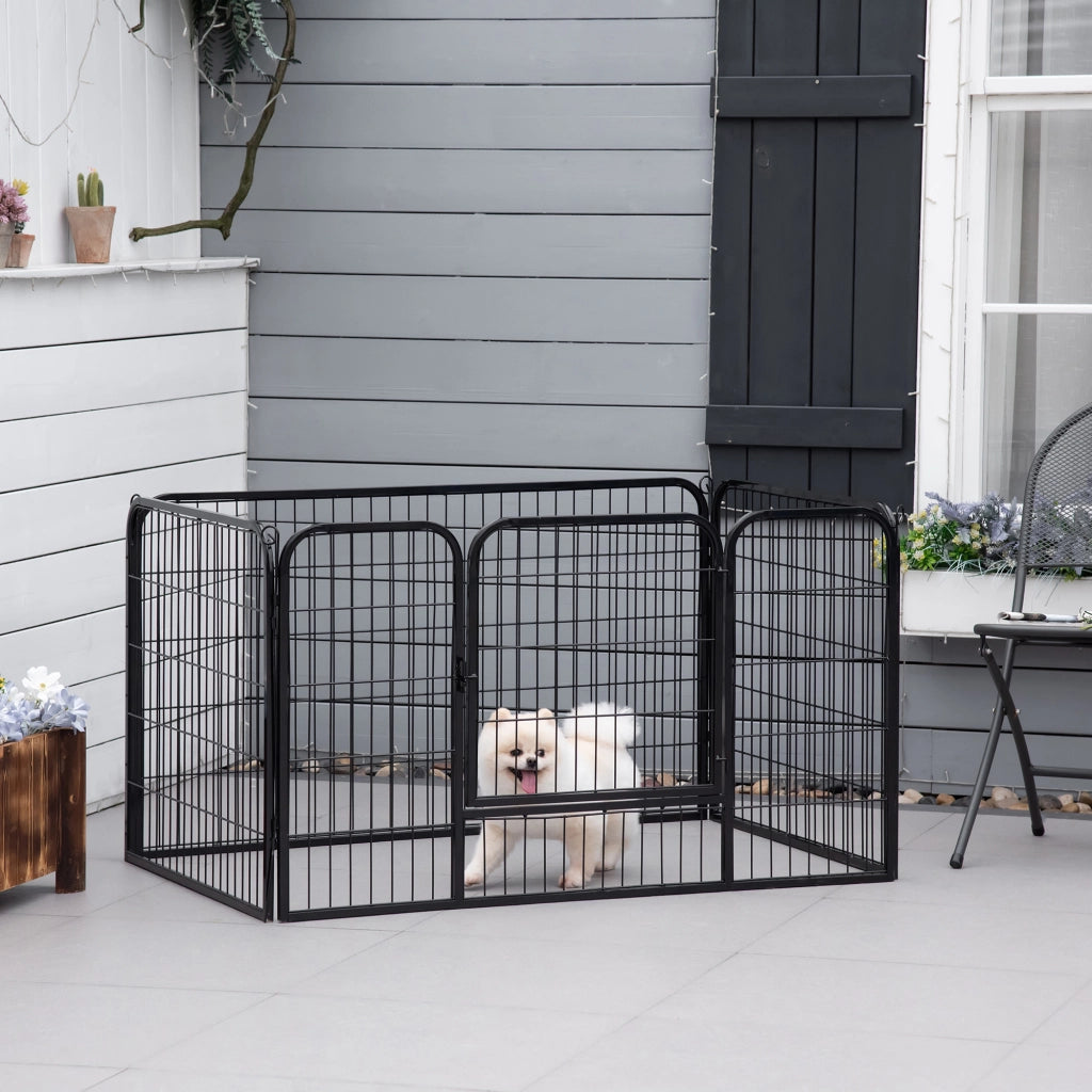 Recinto per Animali Modulabile ¨C zephmum ¨C Nero 125x70 cm