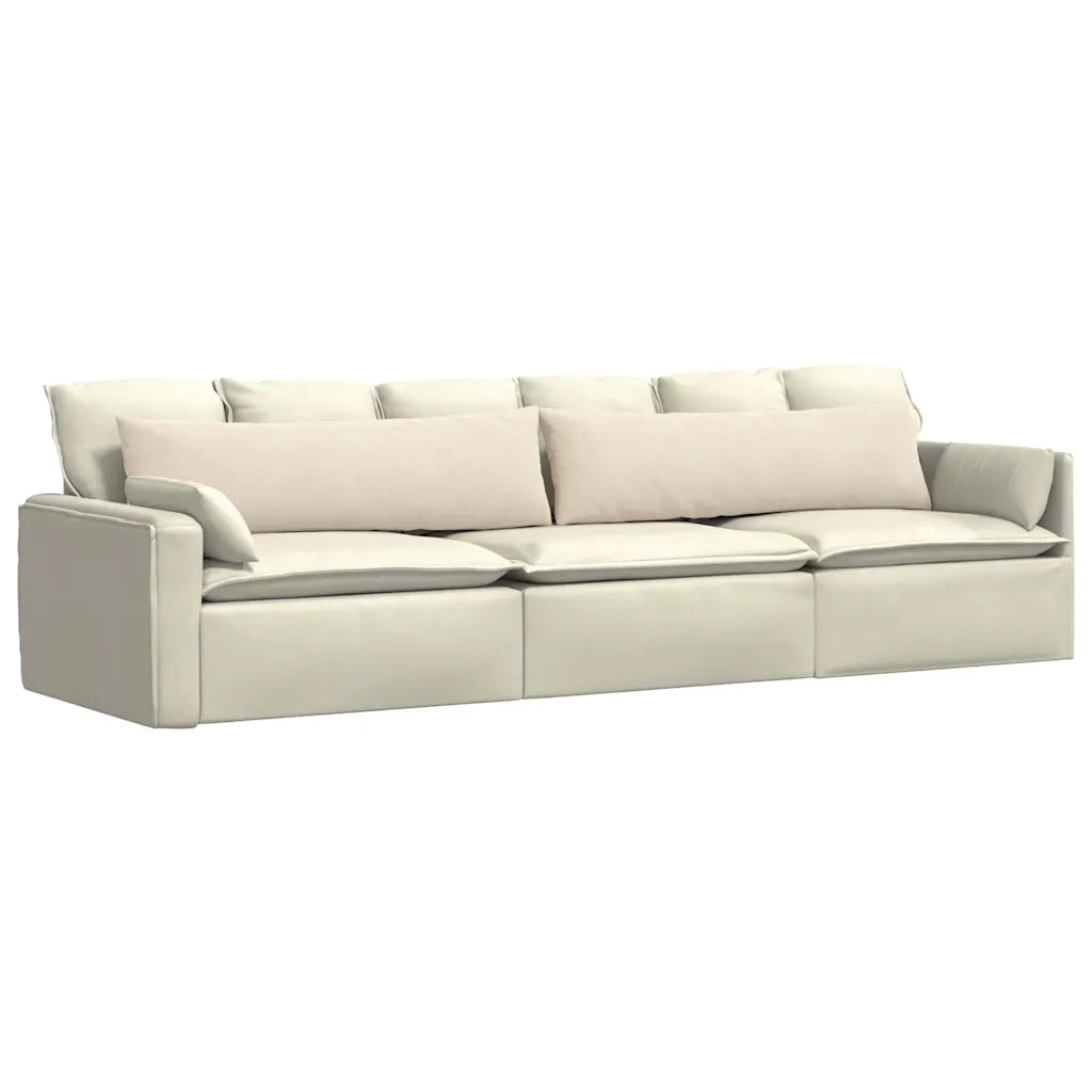 Cuscini da Divano 2 pcs Beige 145 x 40 cm Tessuto 42013859