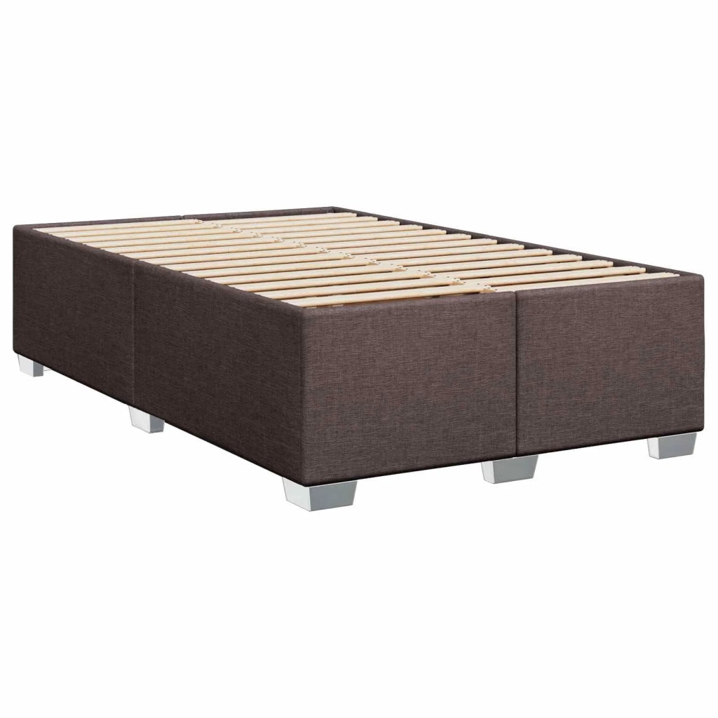Letto box spring con materasso Marrone Scuro 120 x 200 cm 3453384