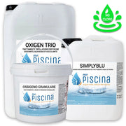 Kit mantenimento acqua senza cloro per piscine Volume piscina: Fino a 50 m³