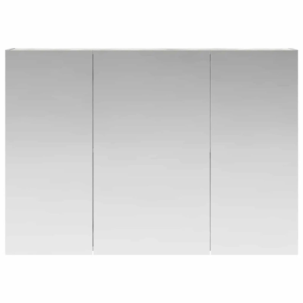 Mobiletto per specchio da Bagno | Armadio da bagno con lo scaffale Grigio cemento