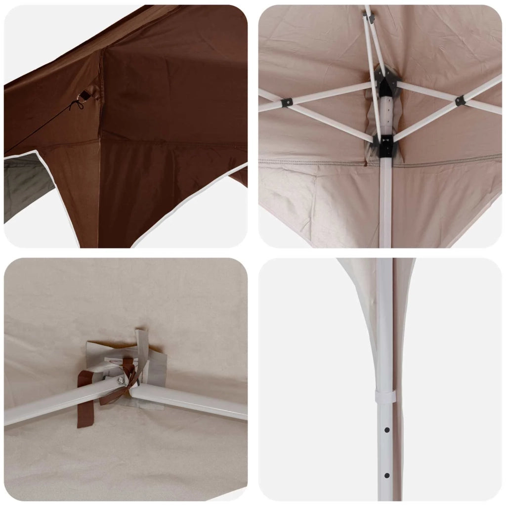 Tenda per feste a pop-up Marrone 575 x 288 x 245 cm 42019885