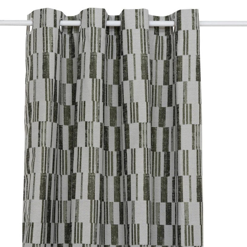 Tenda jacquard Leyna 140x260 cm in verde cachi