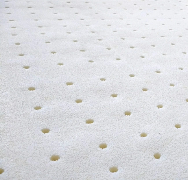 Topper lattice, sopramaterasso in 100% LATTICE ANALLERGICO, Alto 4 cm con tessuto antimicrobico sfoderabile 4 lati con filo in ARGENTO - STAR LATEX king size 180x195