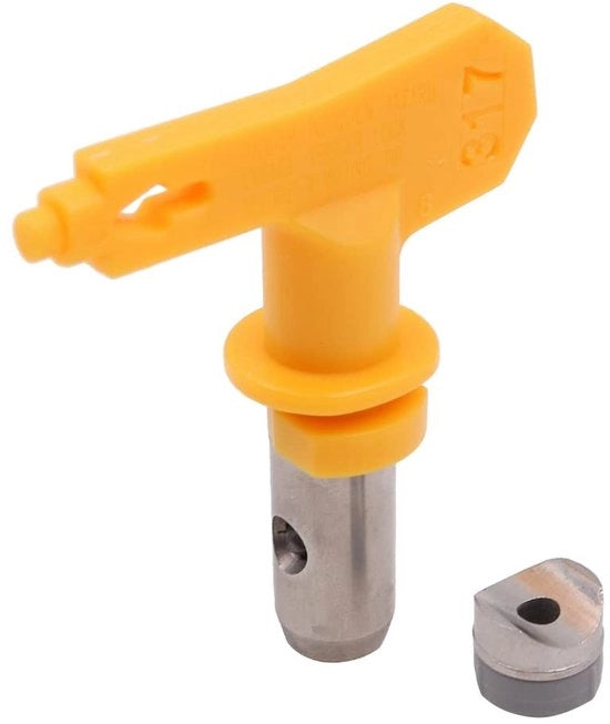 Kit di applicazione a colori - Bocchetta a spruzzo senza schiuma - Materiale: Acciaio tungsteno - Colore: Giallo - Accessori per pistola a spruzzo - Idoneo per uso professionale