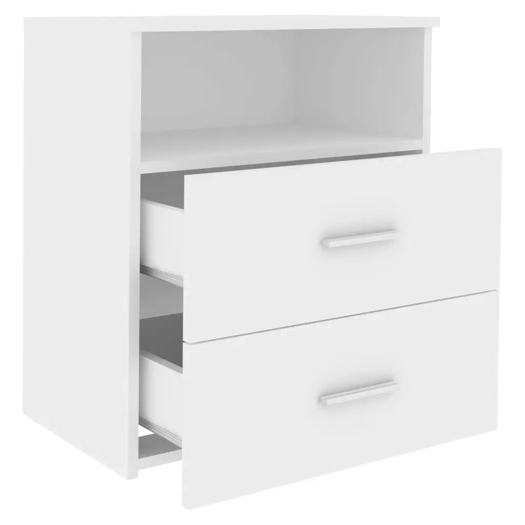 Comodino Bianco 50x32x60 cm 803272