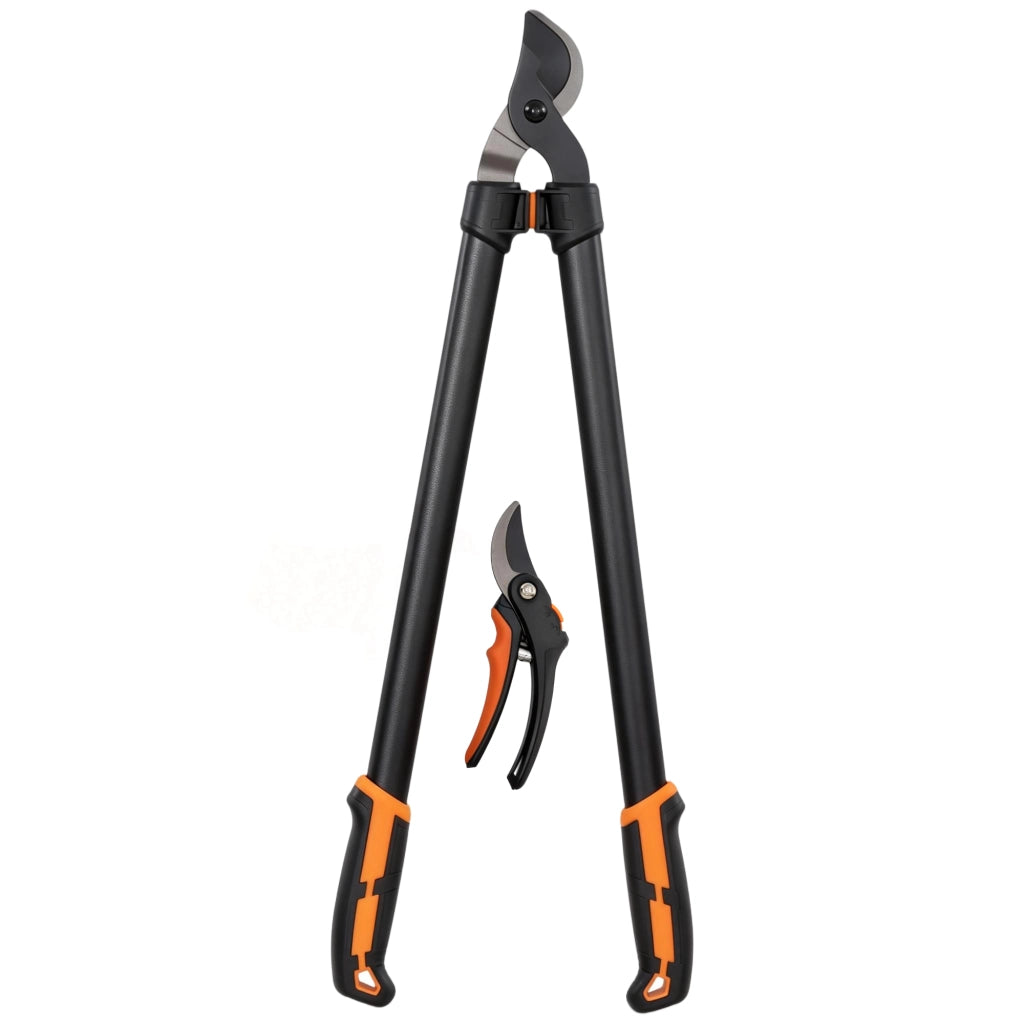 Set Giardinaggio 2 Pezzi ¨C Xylo ¨C Troncarami e Cesoie con Impugnatura Morbida e Blocco Sicurezza
