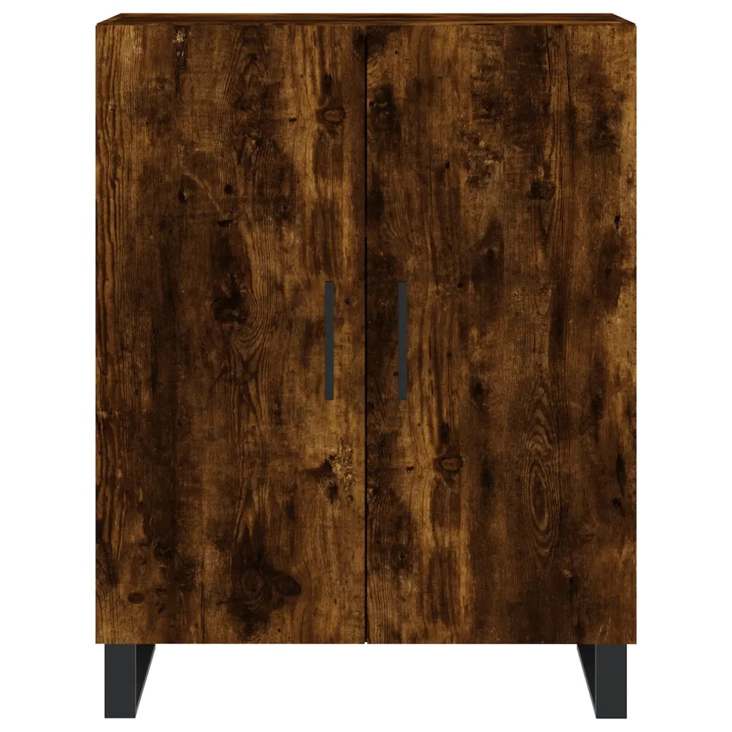 Credenza-Buffet-Armadio da cucina Rovere Fumo  69,5x34x180 cm in Legno Multistrato 512672