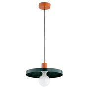 Lampada a sospensione minimal verde/arancio E27 LITO Alfa