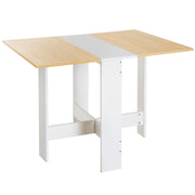 Tavolo da cucina pieghevole ¨C Minimal ¨C 103x76x74 cm legno bicolore quercia bianco