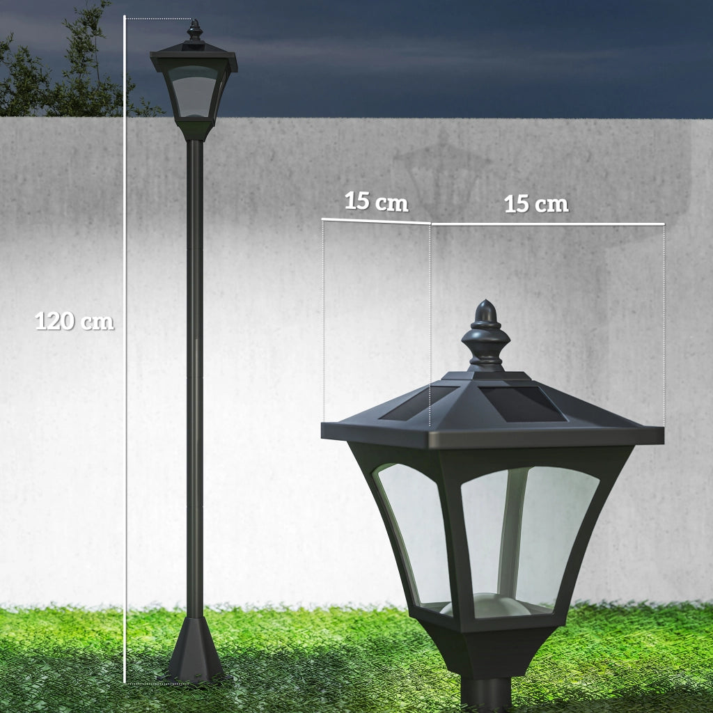 Lanterna Solare LED da Giardino con Picchetto 30 Lumen ¨C Xylo ¨C Nero 120cm