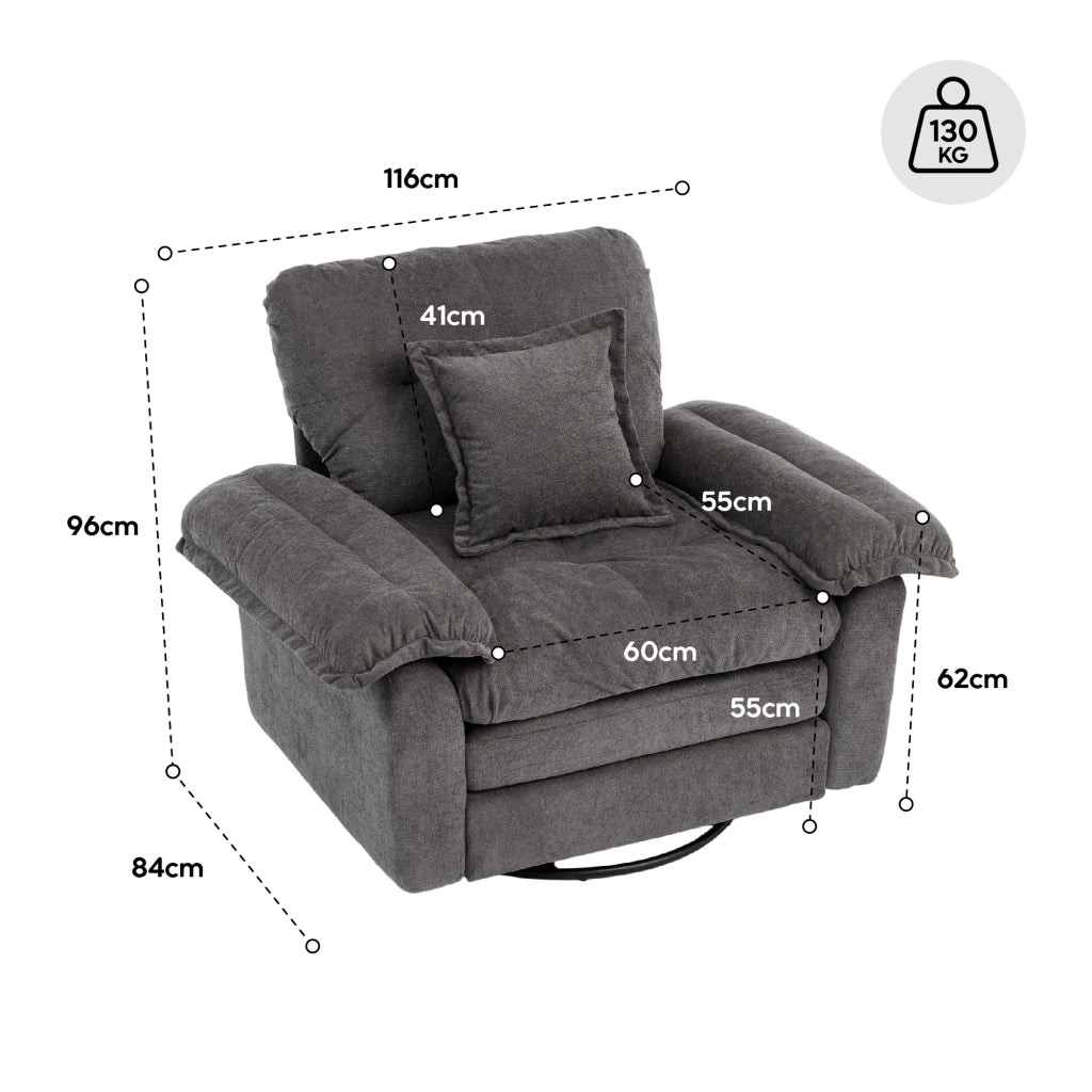 Divano in ciniglia con cuscini e seduta profonda in memory foam, struttura stabile beige