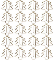Clip per carta a forma di albero di Natale - 20 pezzi - Materiali per ufficio - Antiruggine - Sostenibile - Resistente ai colori - Organizzazione e riparazione - Materiali per ufficio