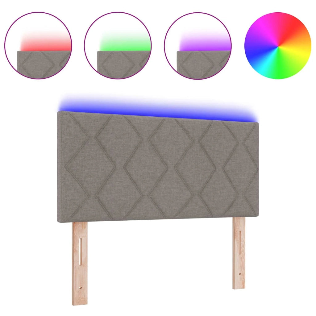 Testiera con luci a strisce a LED-Testata Talpa 100 cm Tessuto