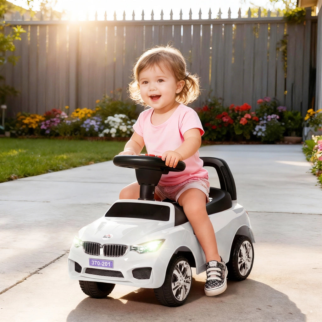 Portagiochi Auto Bambini ¨C zephmum ¨C Bianco 63.5x28x36cm