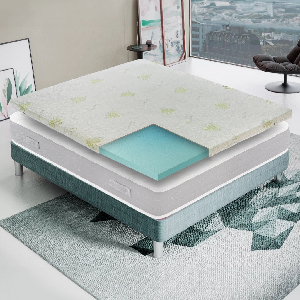 Materasso Singolo 80x190 in Memory Foam - Alto 5 cm - IGNIFUGO Classe 1M - Sfoderabile