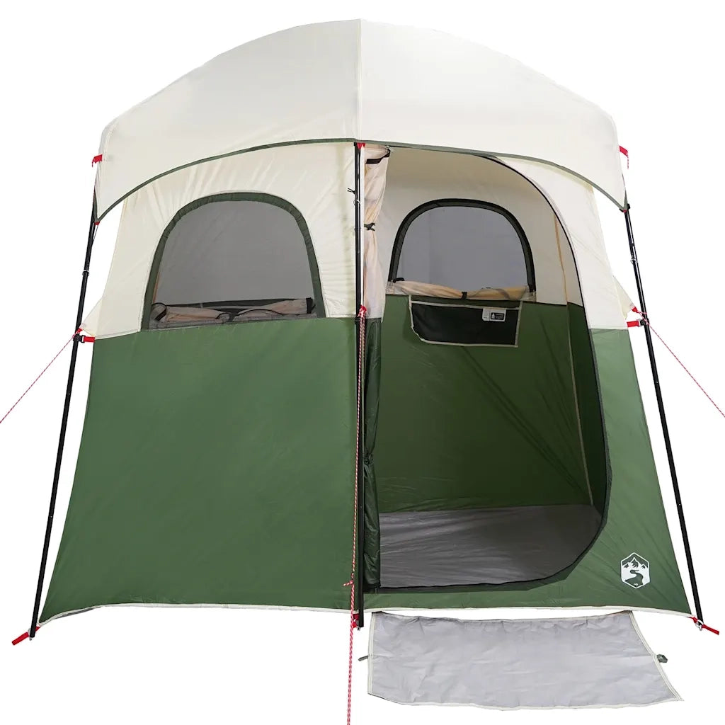 Tenda da Doccia per 2 Persone-Tenda Doccia Portatile Verde Impermeabile